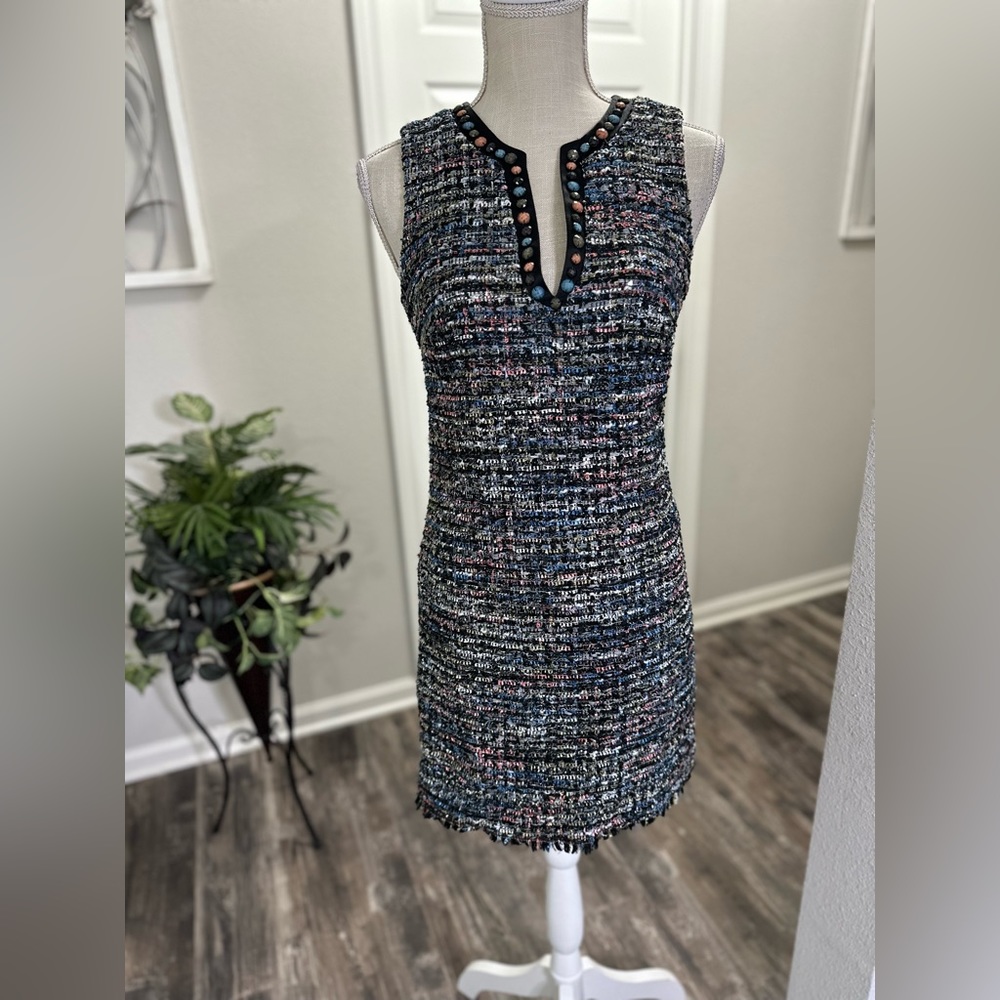 Laundry By Shelli Segal Women’s Multicolor Tweed Dress Size 0